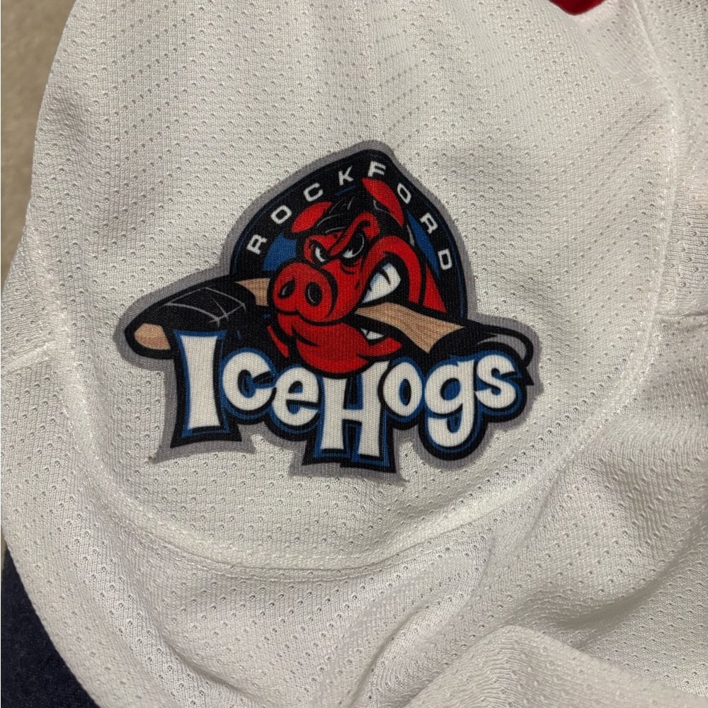 CCM Indy Fuel White Jersey with Red and Black Accents - Picture 3 of 6